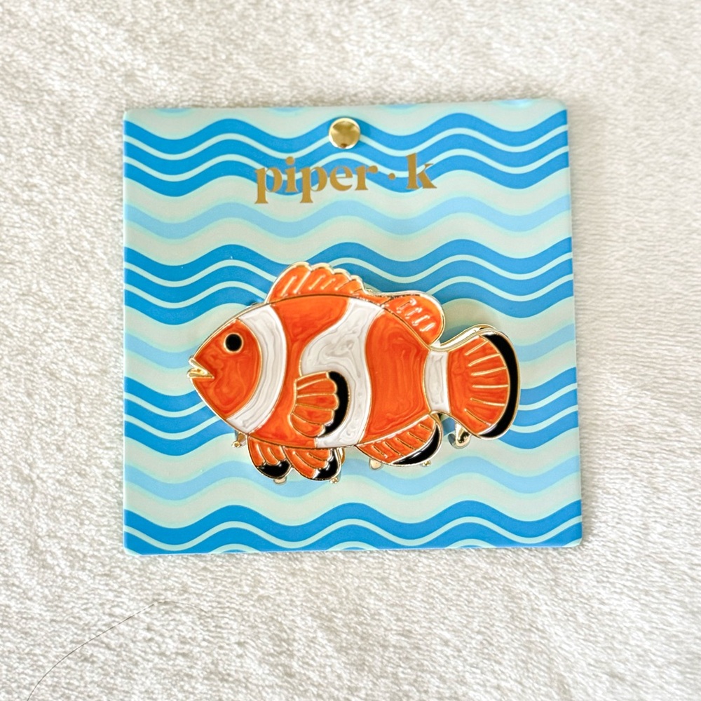 Piper K Clownfish Hair Claw Clip